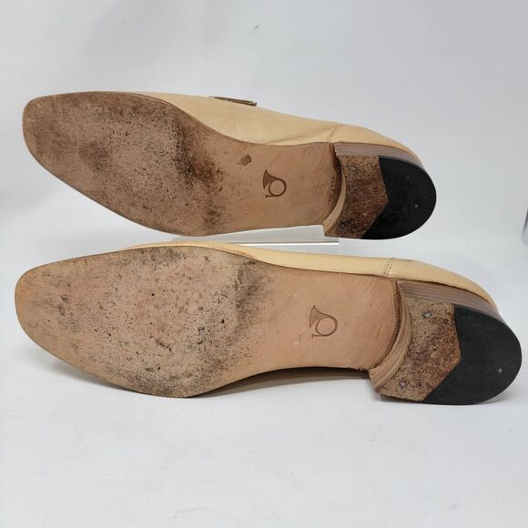 VTG French Shriner Men\'s 47 11.5 N Calfskin Dress Tassel Loafers Italy Shoes main image 9